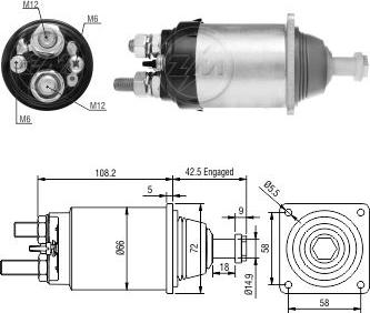 ZM ZM-836 - Ievilcējrelejs, Starteris www.autospares.lv