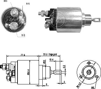 ZM ZM3479 - Ievilcējrelejs, Starteris autospares.lv