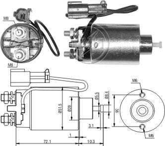 ZM ZM-793 - Solenoid Switch, starter www.autospares.lv