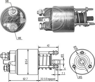 ZM ZM-7395 - Ievilcējrelejs, Starteris www.autospares.lv