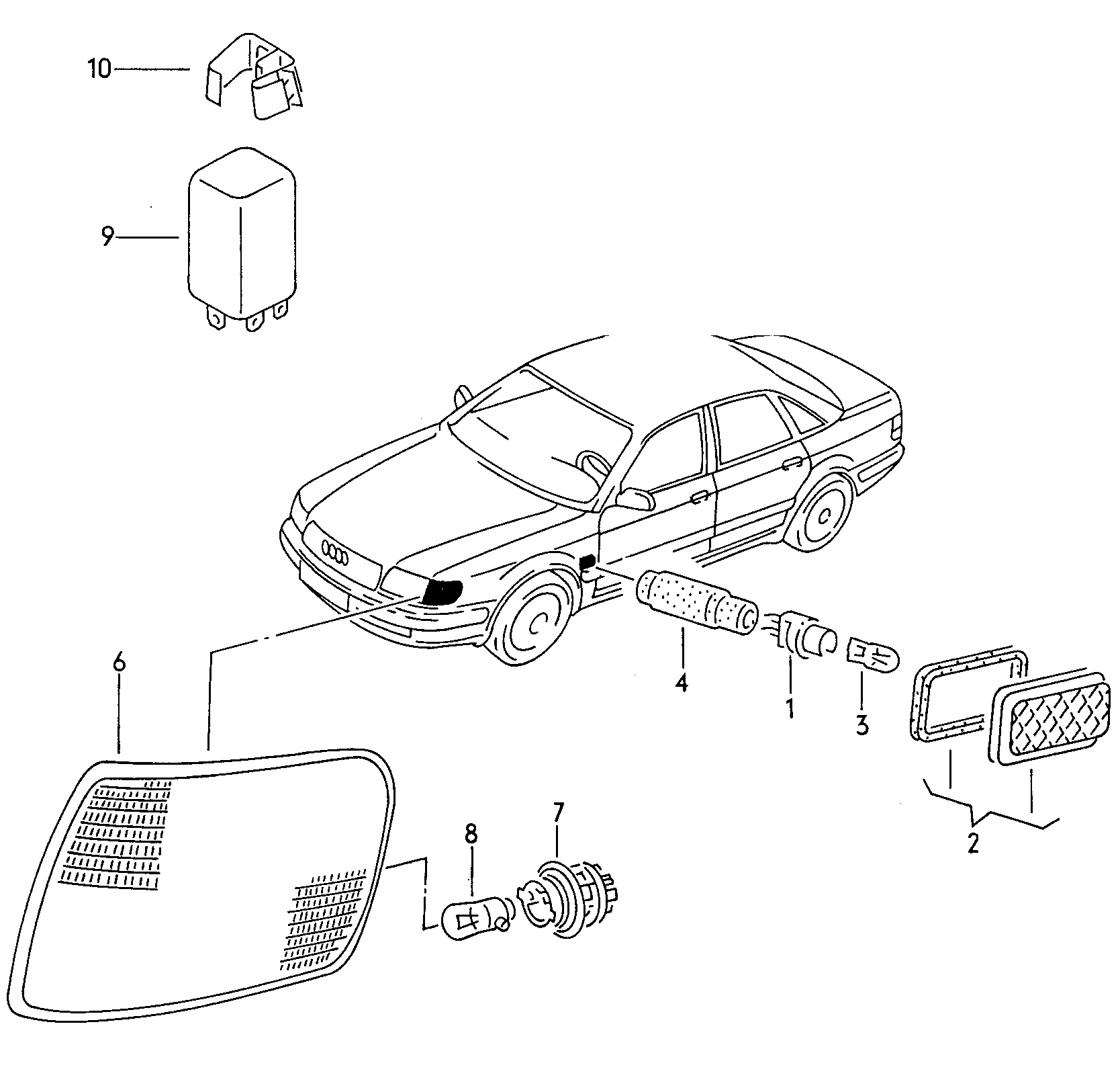 AUDI 1H0 953 227 - Pagrieziena signāla pārtraucējs autospares.lv