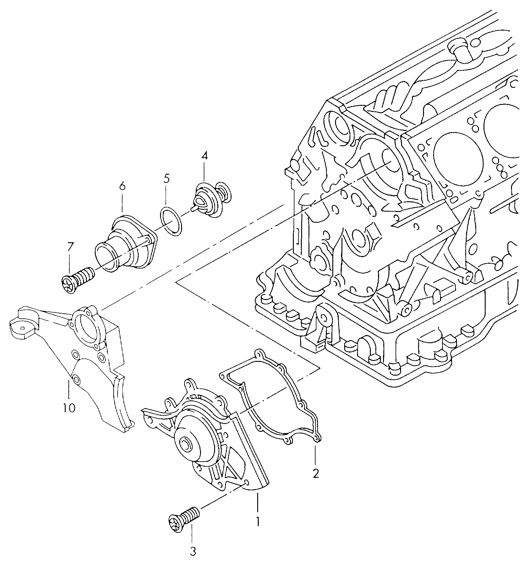 AUDI 077 121 004 HX - Ūdenssūknis autospares.lv