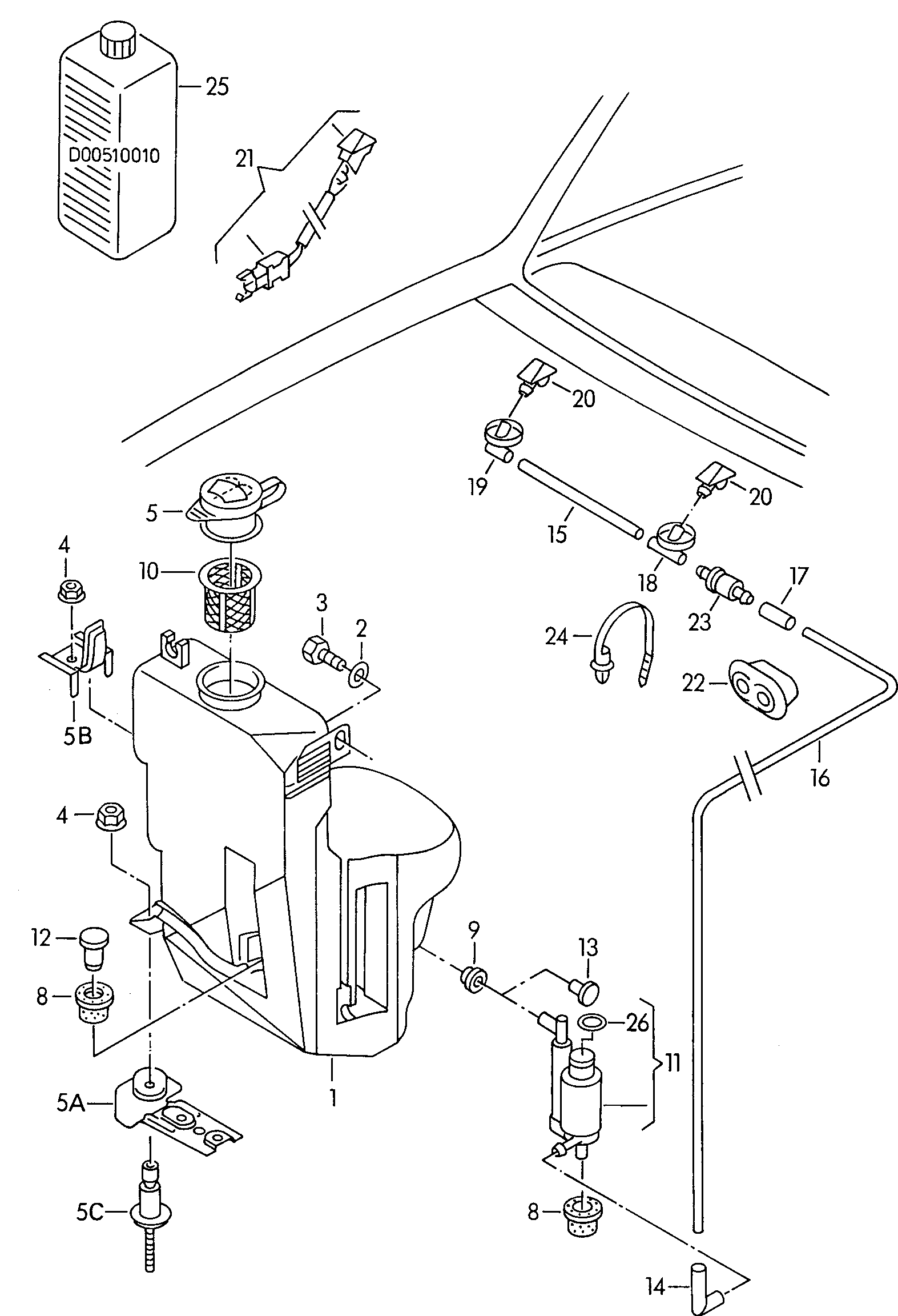 VAG N  01024022 - Skrūve, Izplūdes sistēma autospares.lv