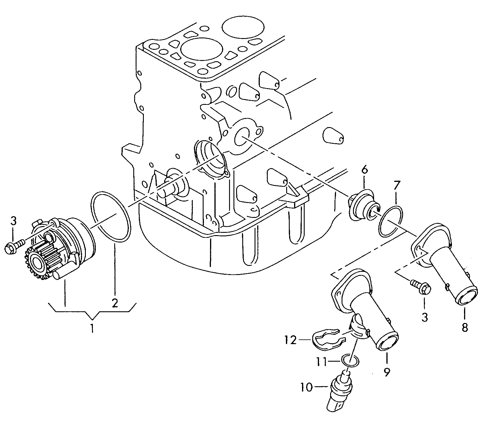 VW 03L 121 011 - Ūdenssūknis autospares.lv