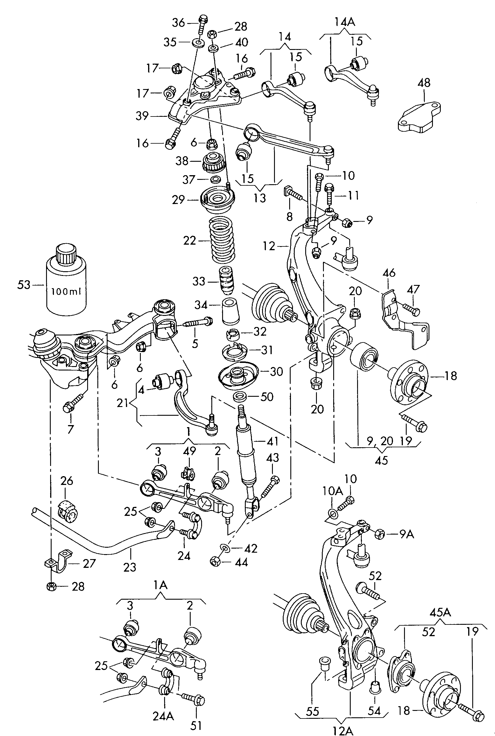 AUDI 4B3 407 151 C - Neatkarīgās balstiekārtas svira, Riteņa piekare autospares.lv