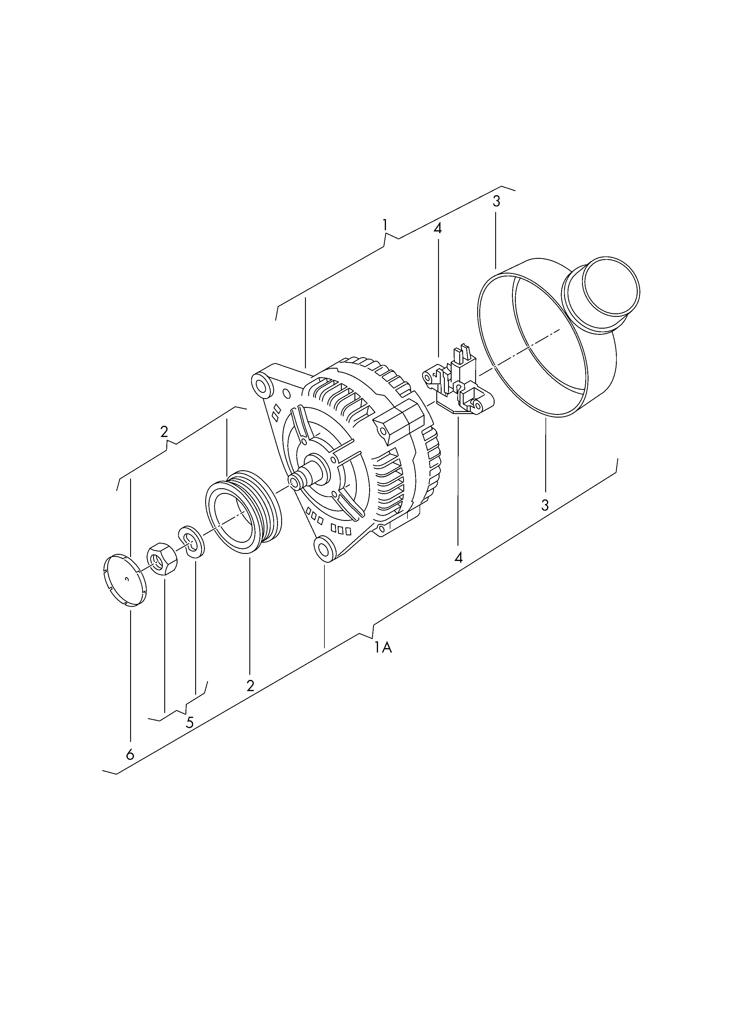 VAG 028 903 803 DX - Ģeneratora sprieguma regulators autospares.lv