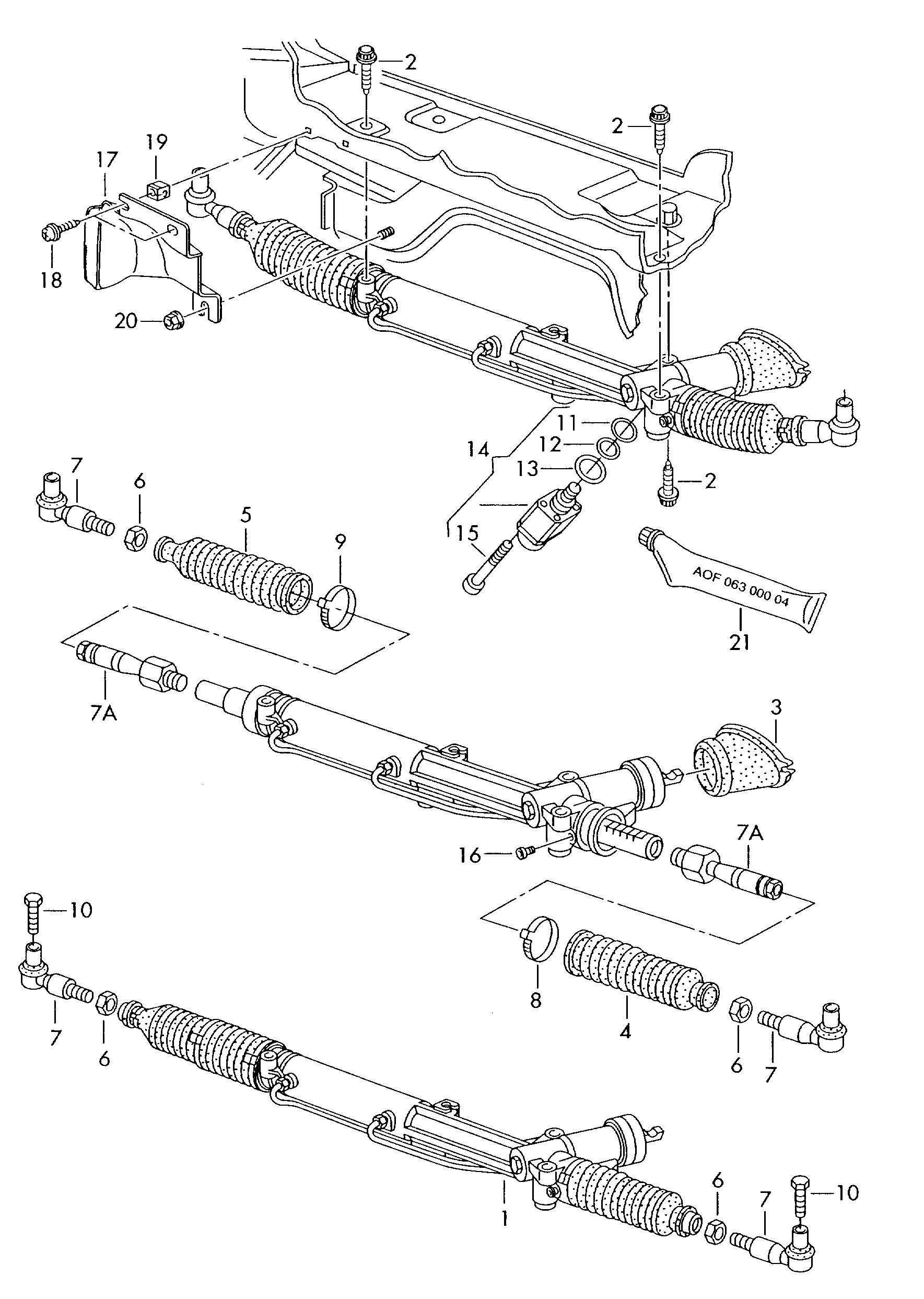 VAG 4B1 422 052 - Stūres mehānisms autospares.lv