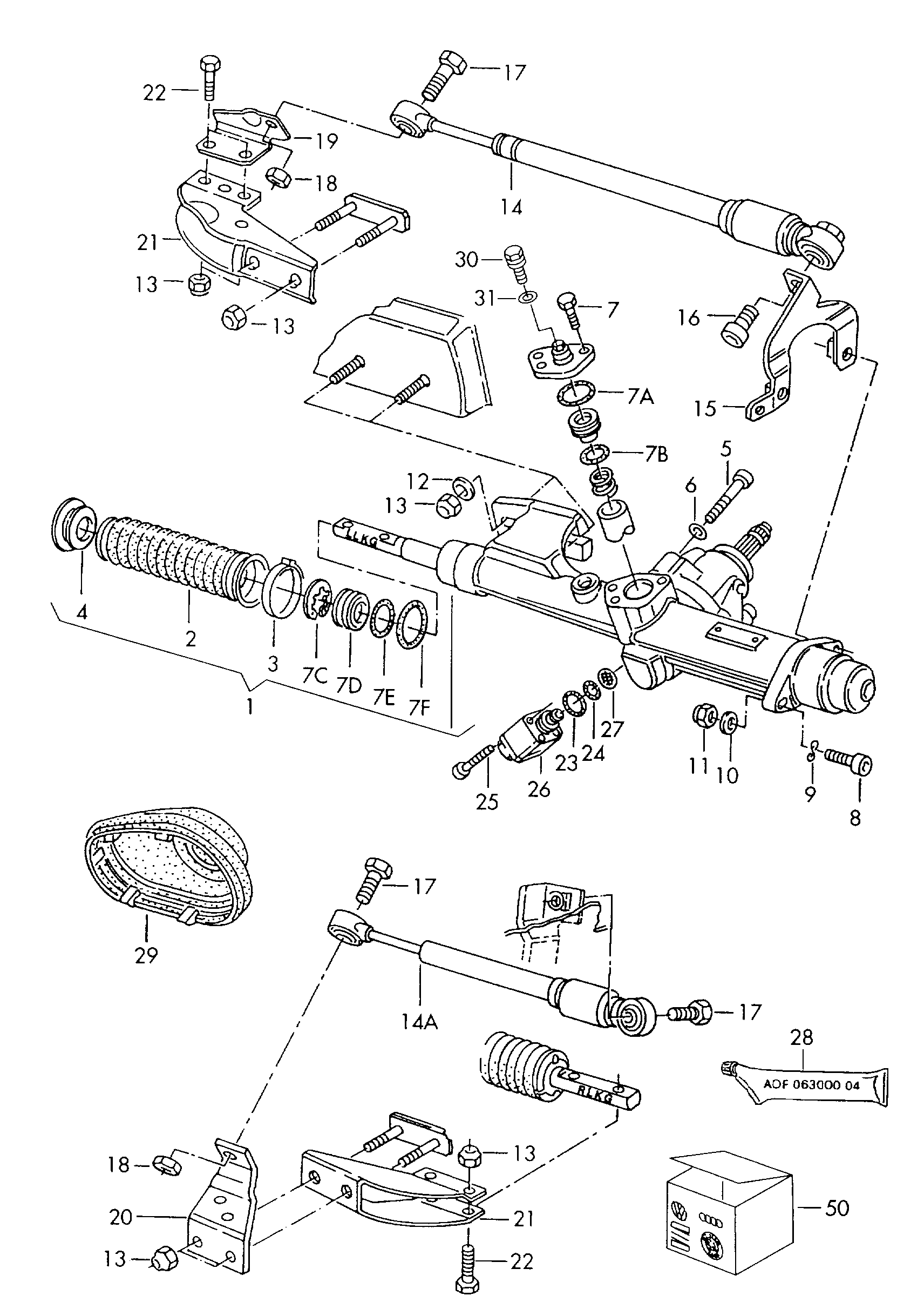 VAG 8G1 422 065 - Stūres mehānisms autospares.lv