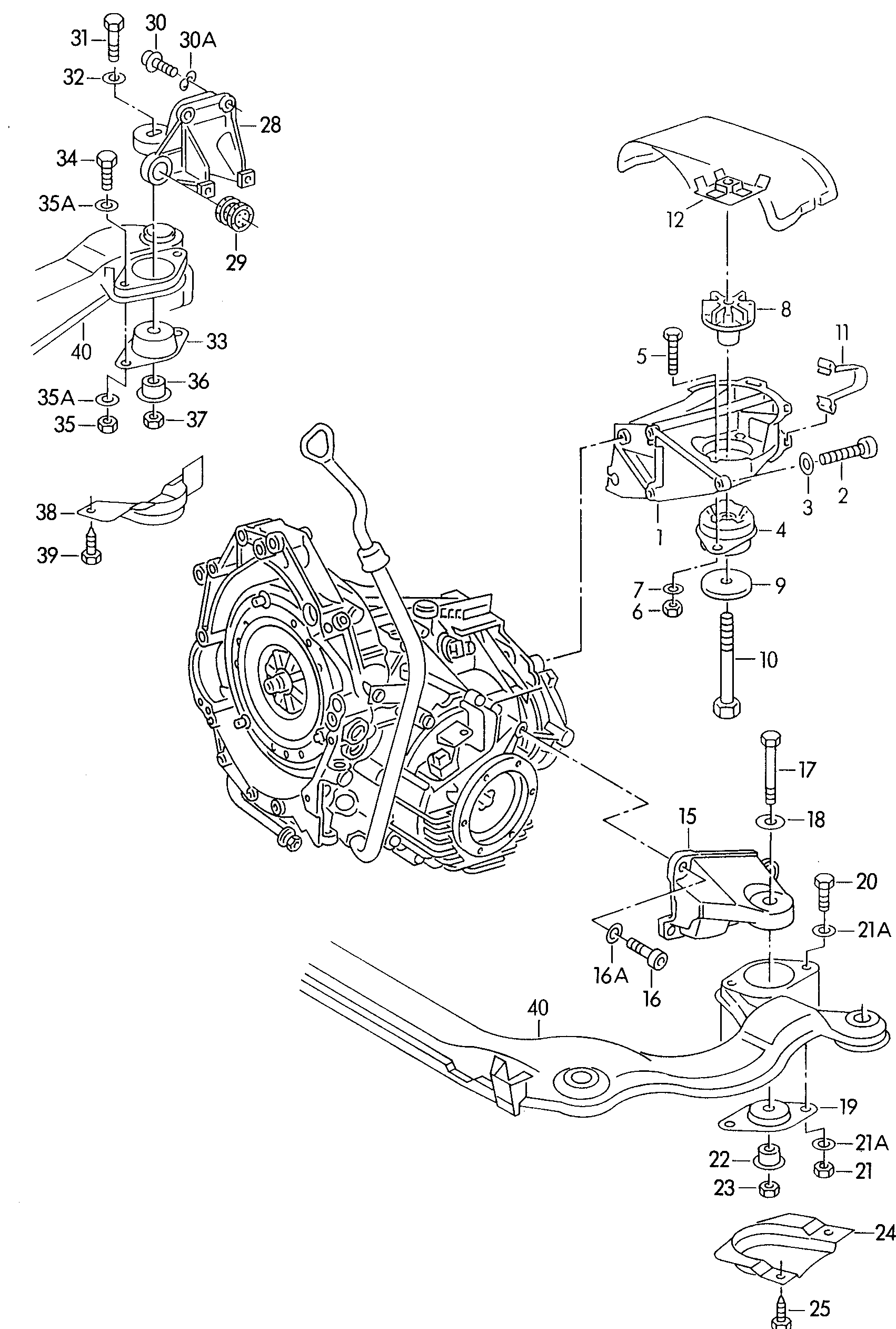 VAG N  01024041 - Skrūve, Izplūdes sistēma autospares.lv