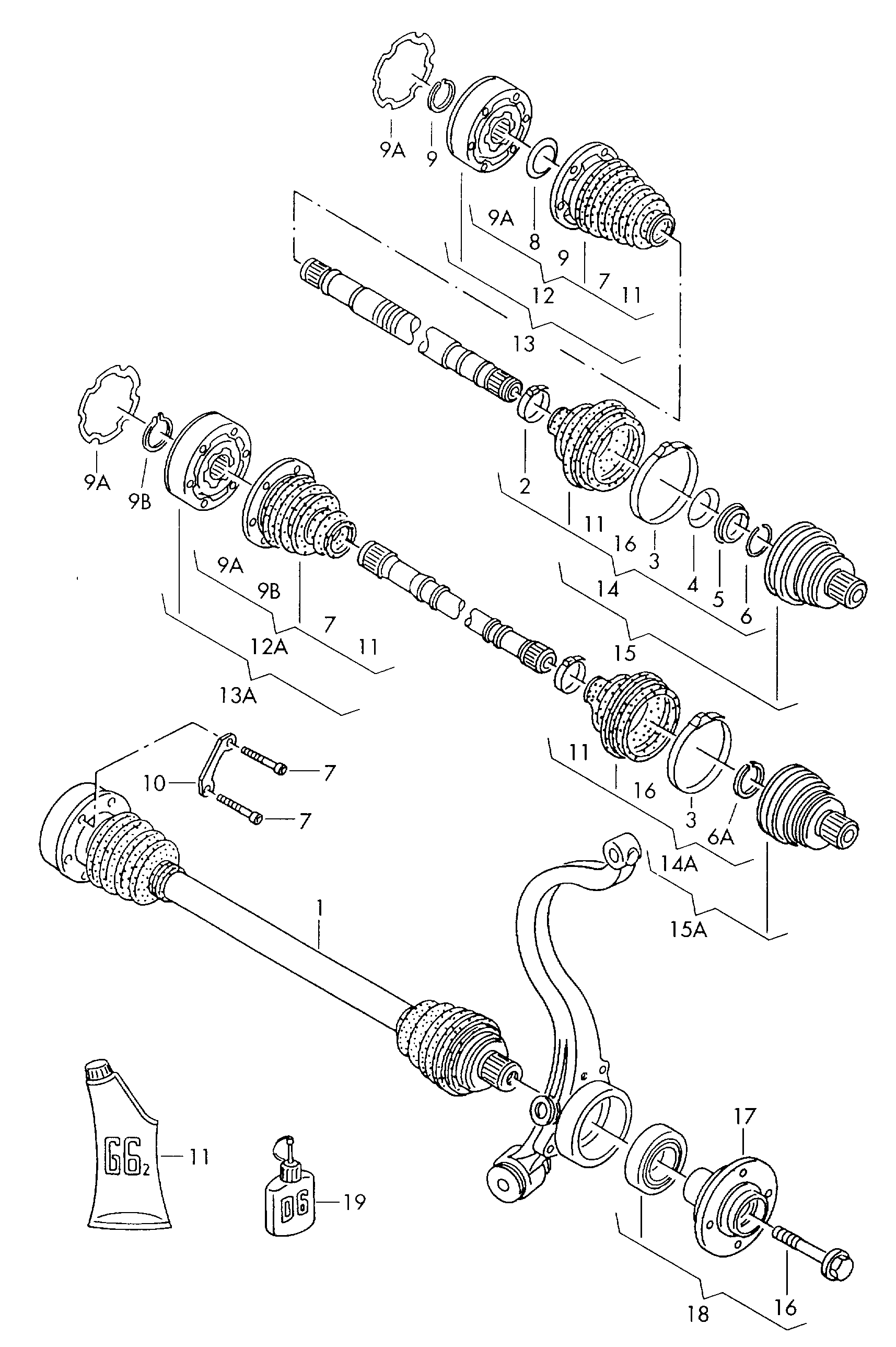 Skoda 893498203F - Putekļusargs, Piedziņas vārpsta autospares.lv