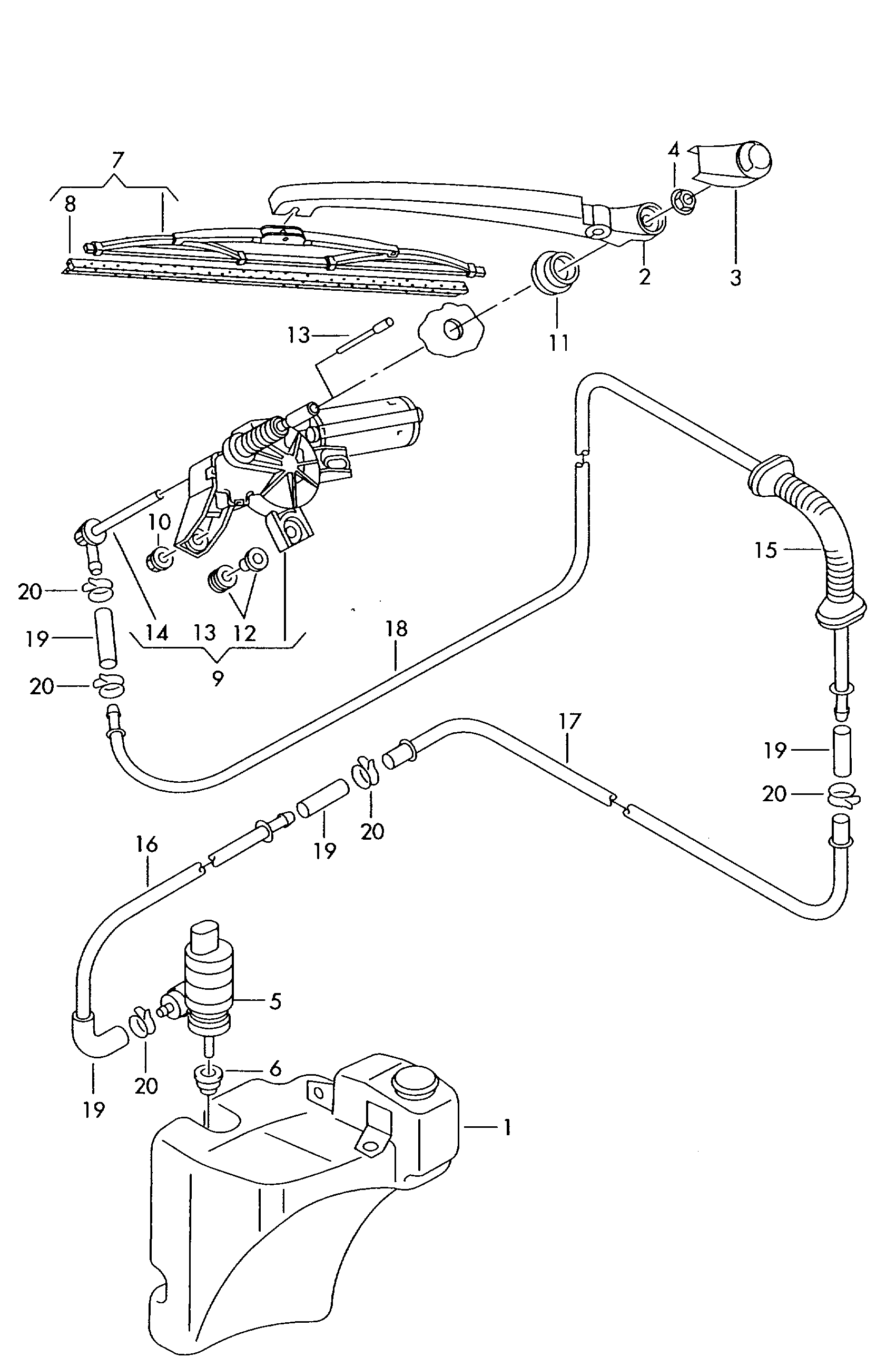 VAG 3B9 955 427 - Stikla tīrītāja slotiņa autospares.lv