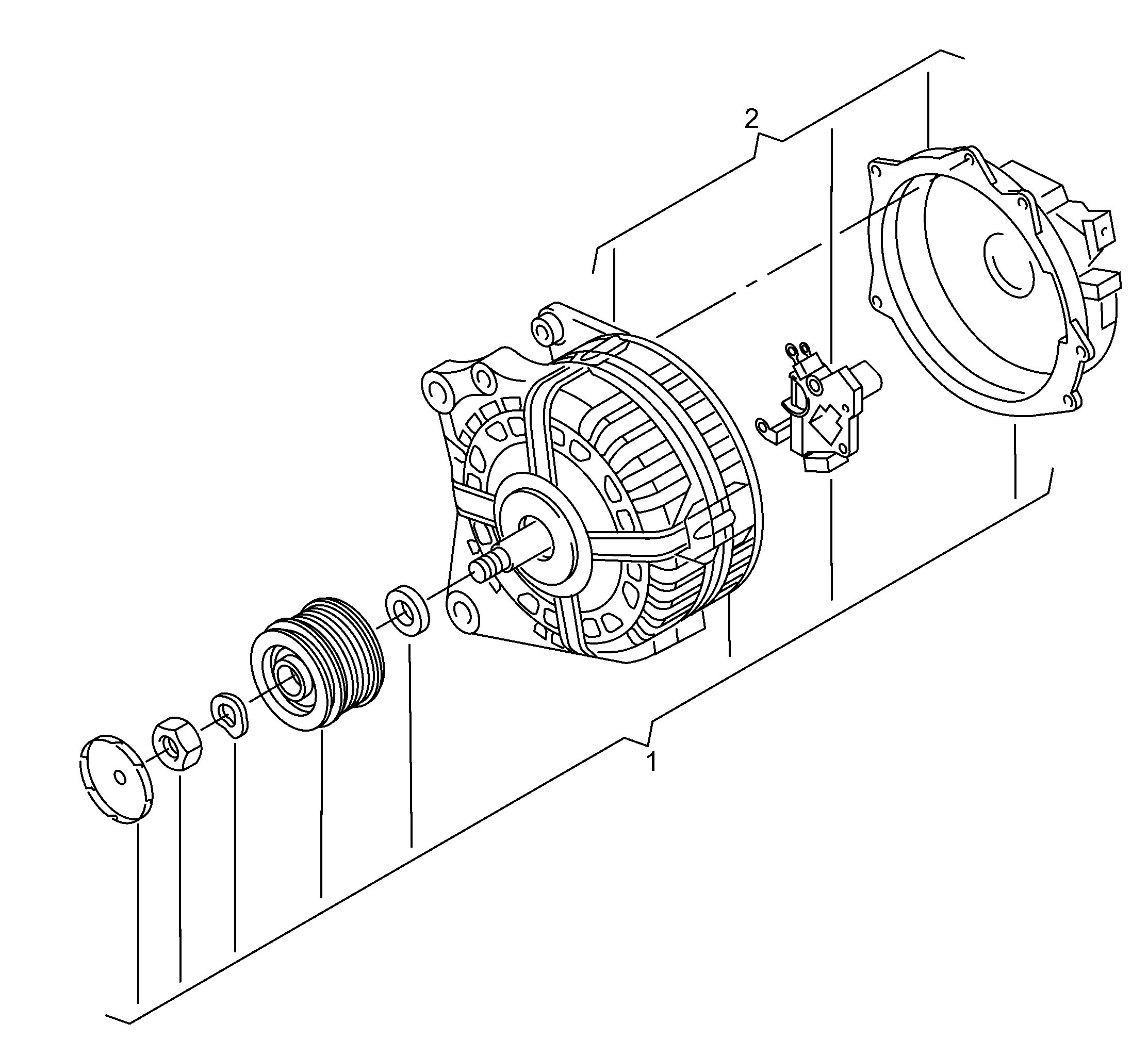 VAG 06J 903 023 GX - Alternator www.autospares.lv