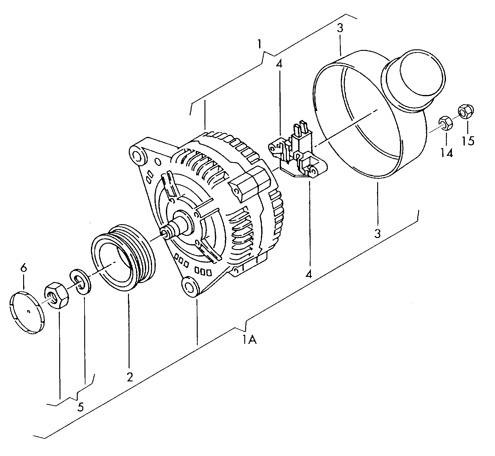 Seat 06B903019EX - Ģenerators autospares.lv