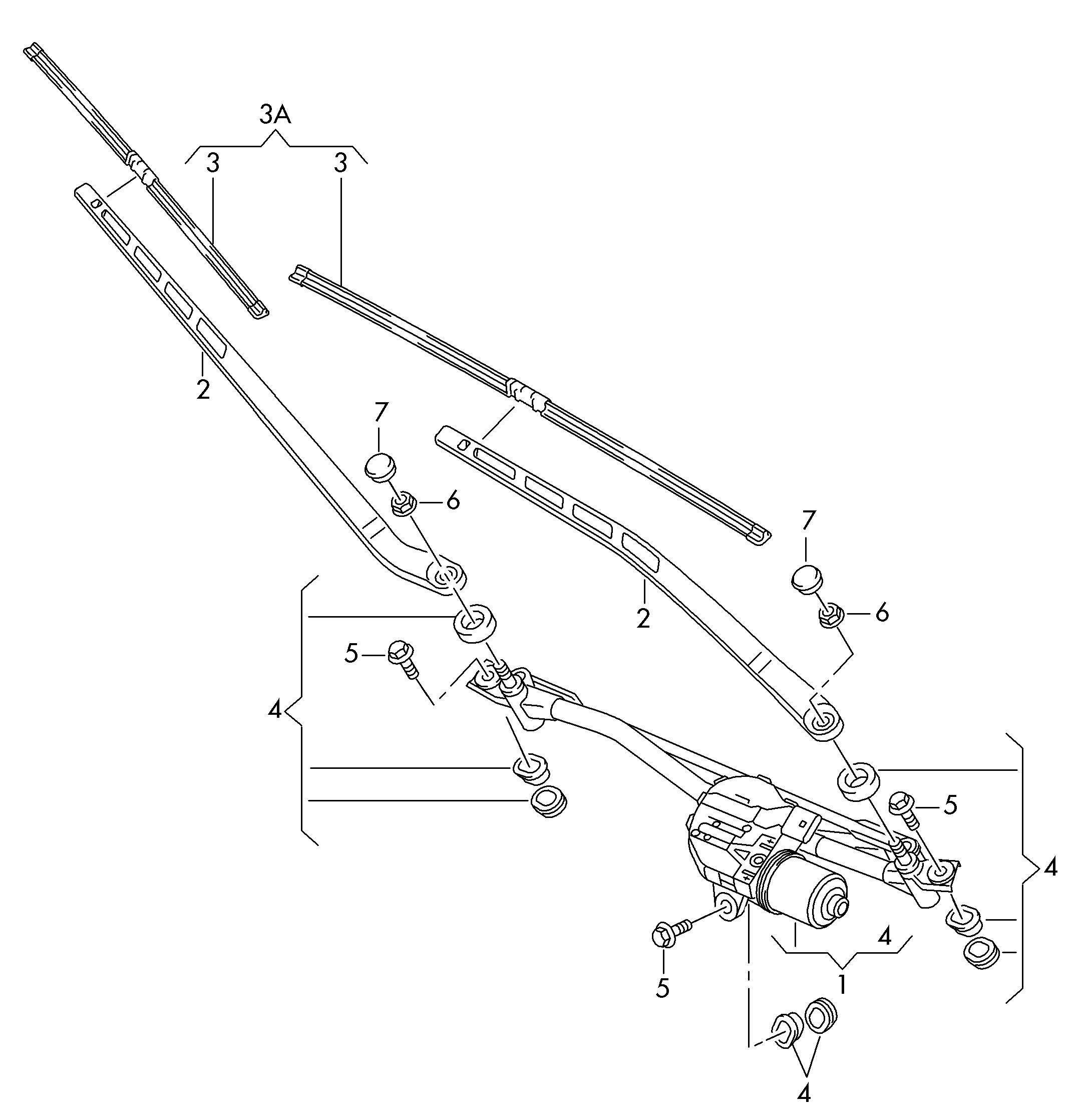 VAG 4H1998002B - Stikla tīrītāja slotiņa autospares.lv