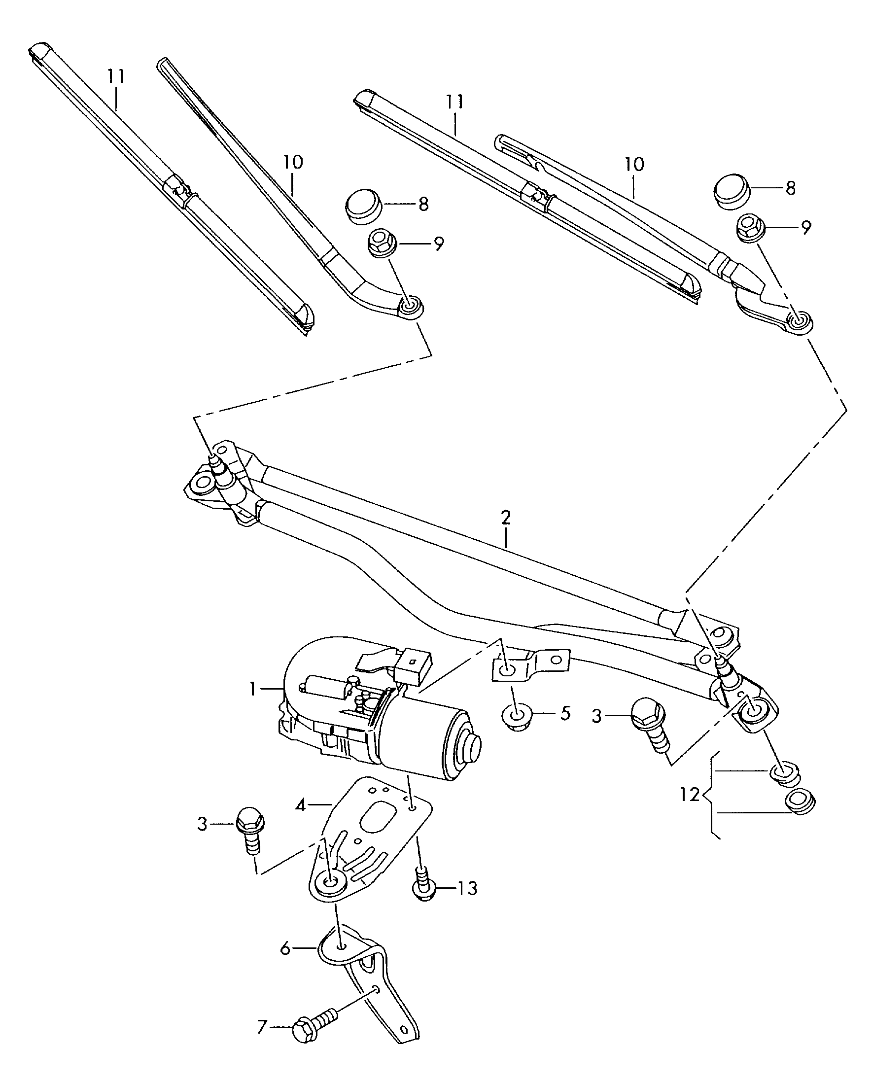 VAG 4F1955425F - Stikla tīrītāja slotiņa autospares.lv