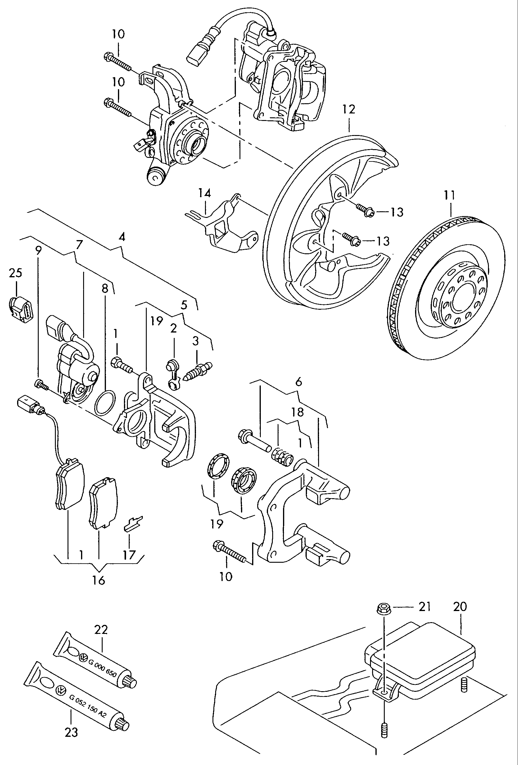 Skoda 4B3698451A - Тормозные колодки, дисковые, комплект www.autospares.lv