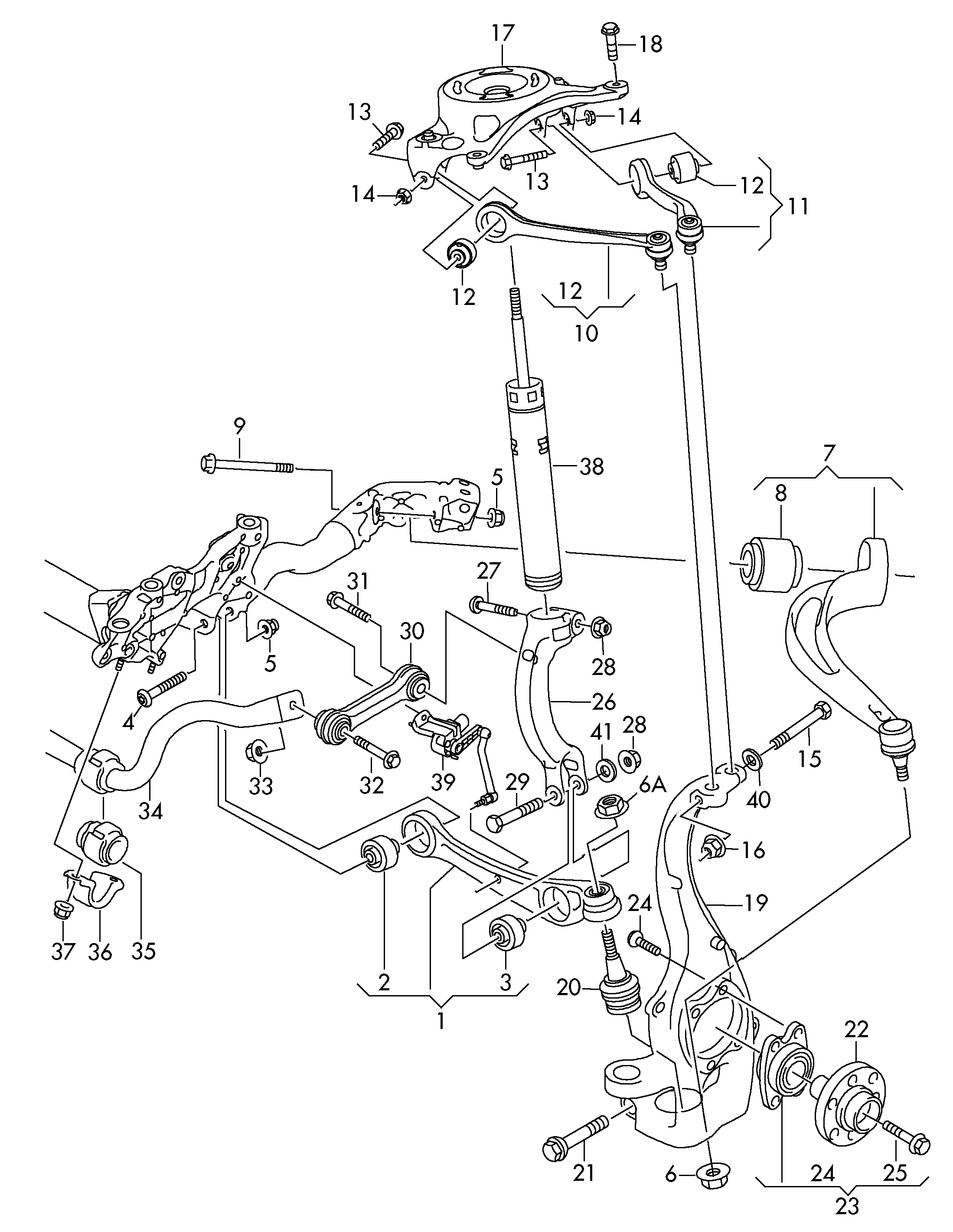 VAG 8K0 407 505B - Neatkarīgās balstiekārtas svira, Riteņa piekare autospares.lv