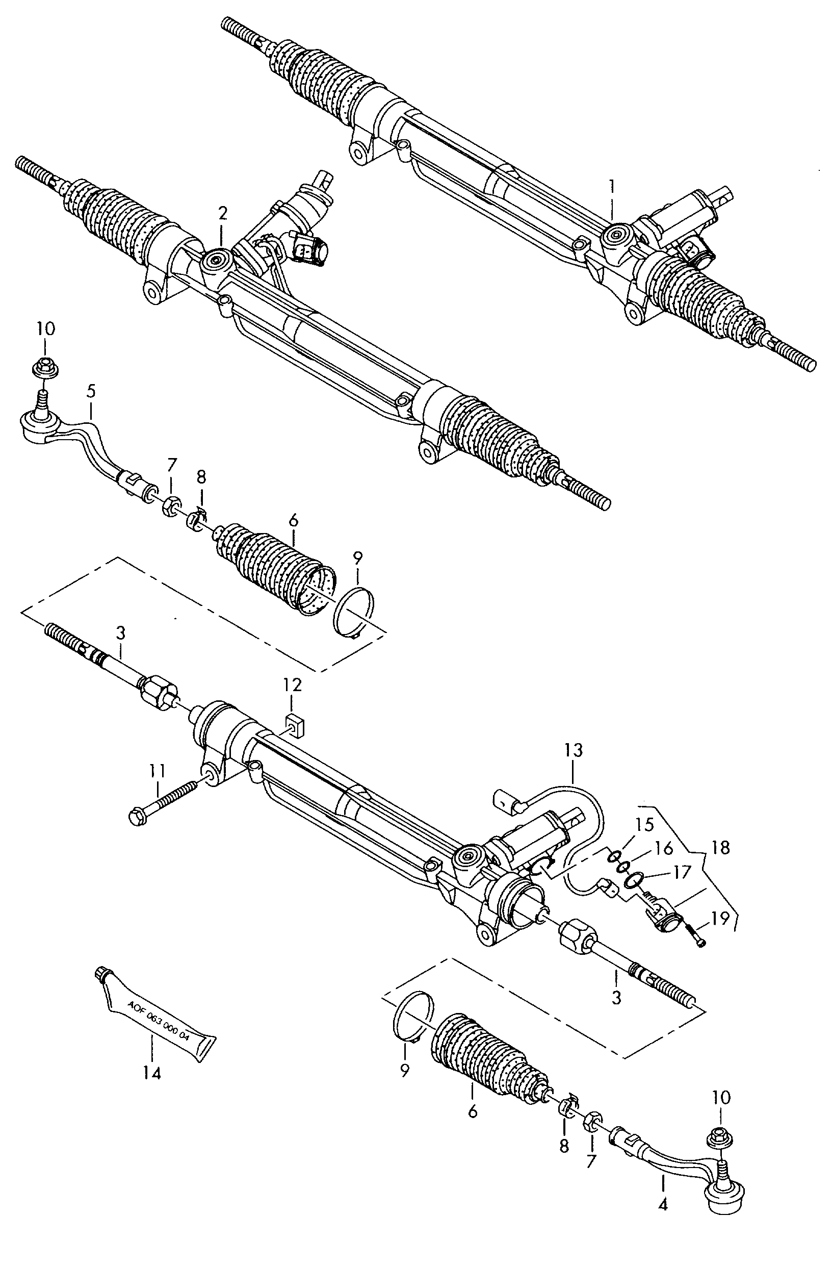 AUDI 8J0 423 810 - Inner Tie Rod, Axle Joint www.autospares.lv