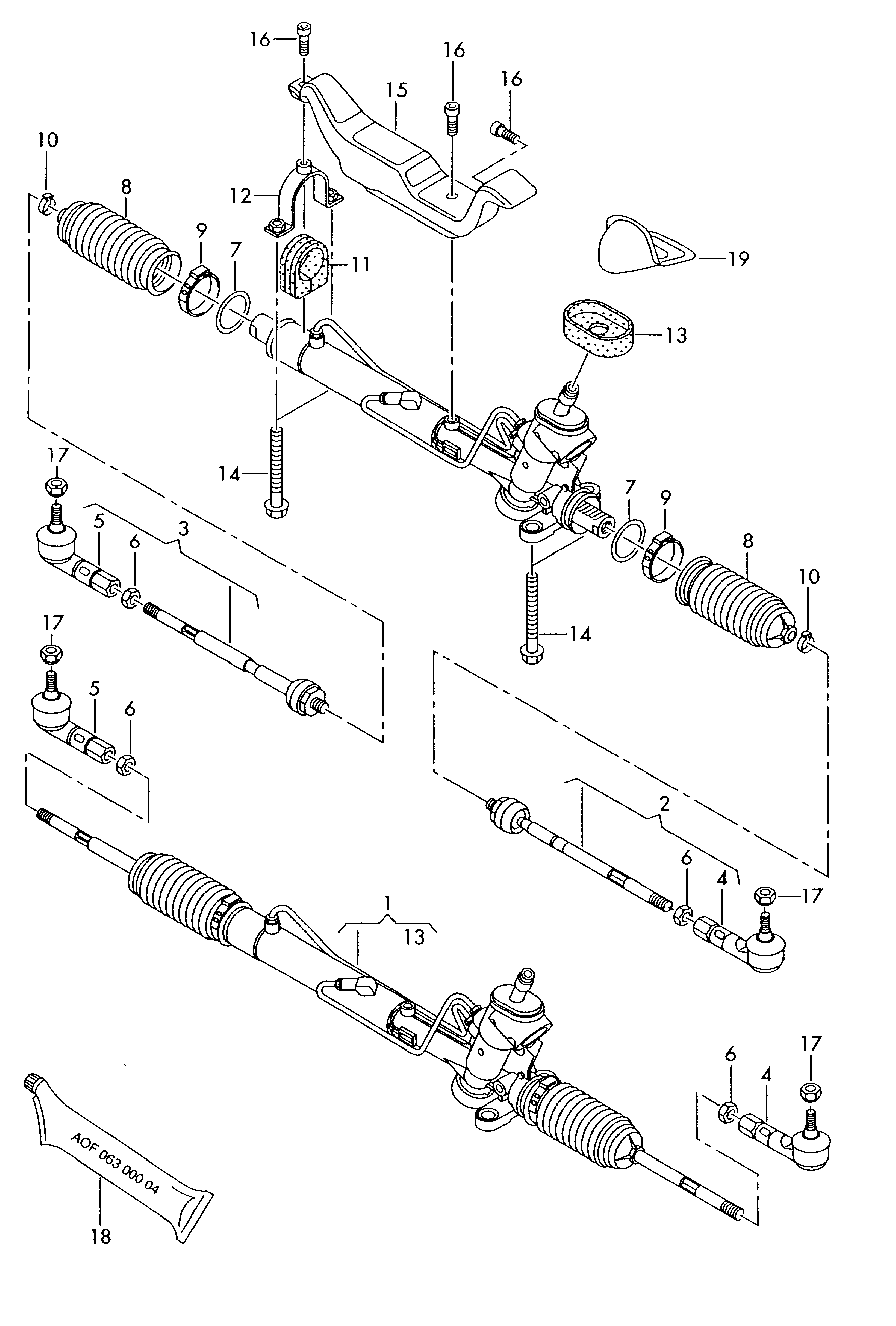 VW 8Z0.423.803F - Aksiālais šarnīrs, Stūres šķērsstiepnis autospares.lv