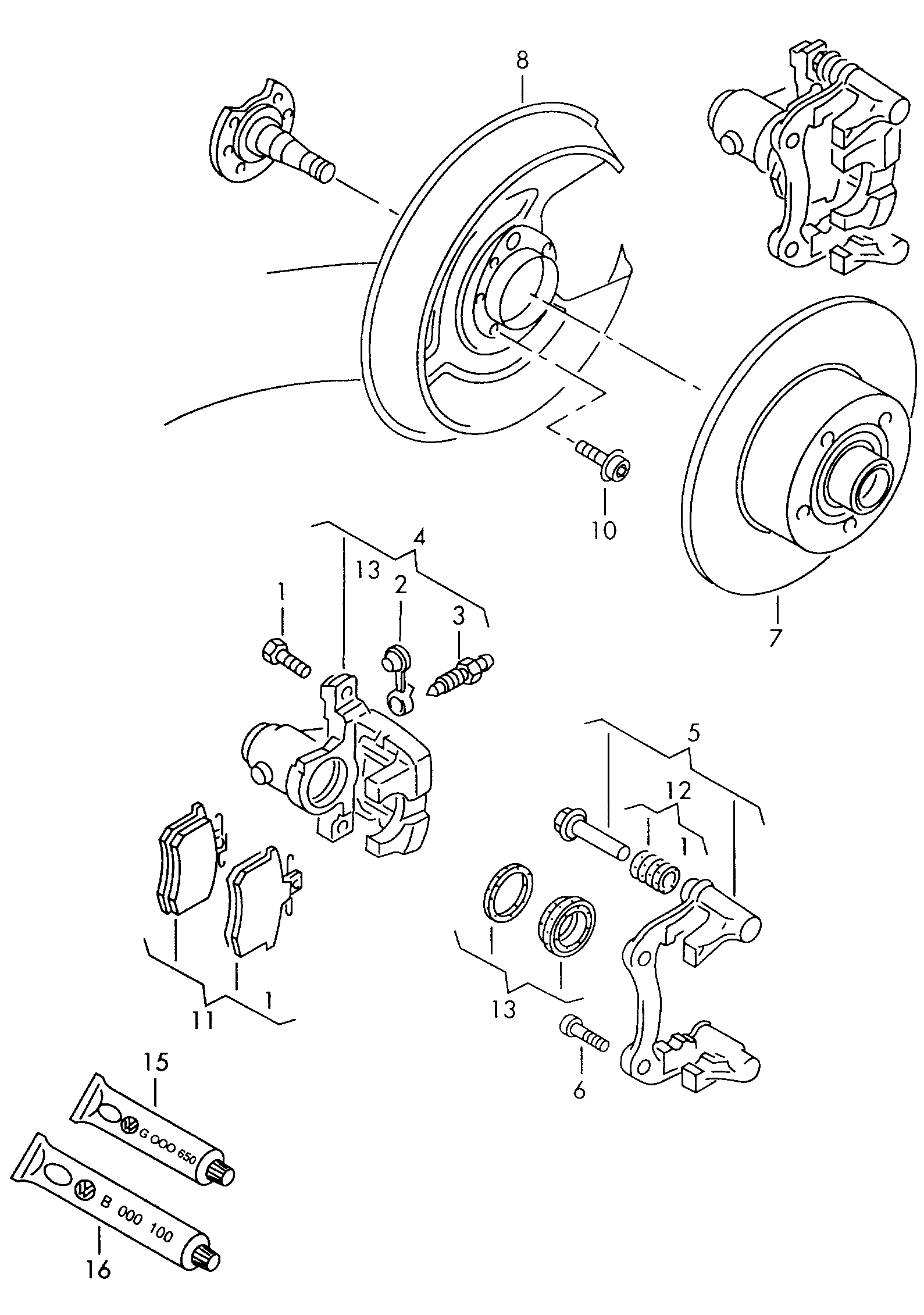 VW 8E0 615 423 - Тормозной суппорт www.autospares.lv