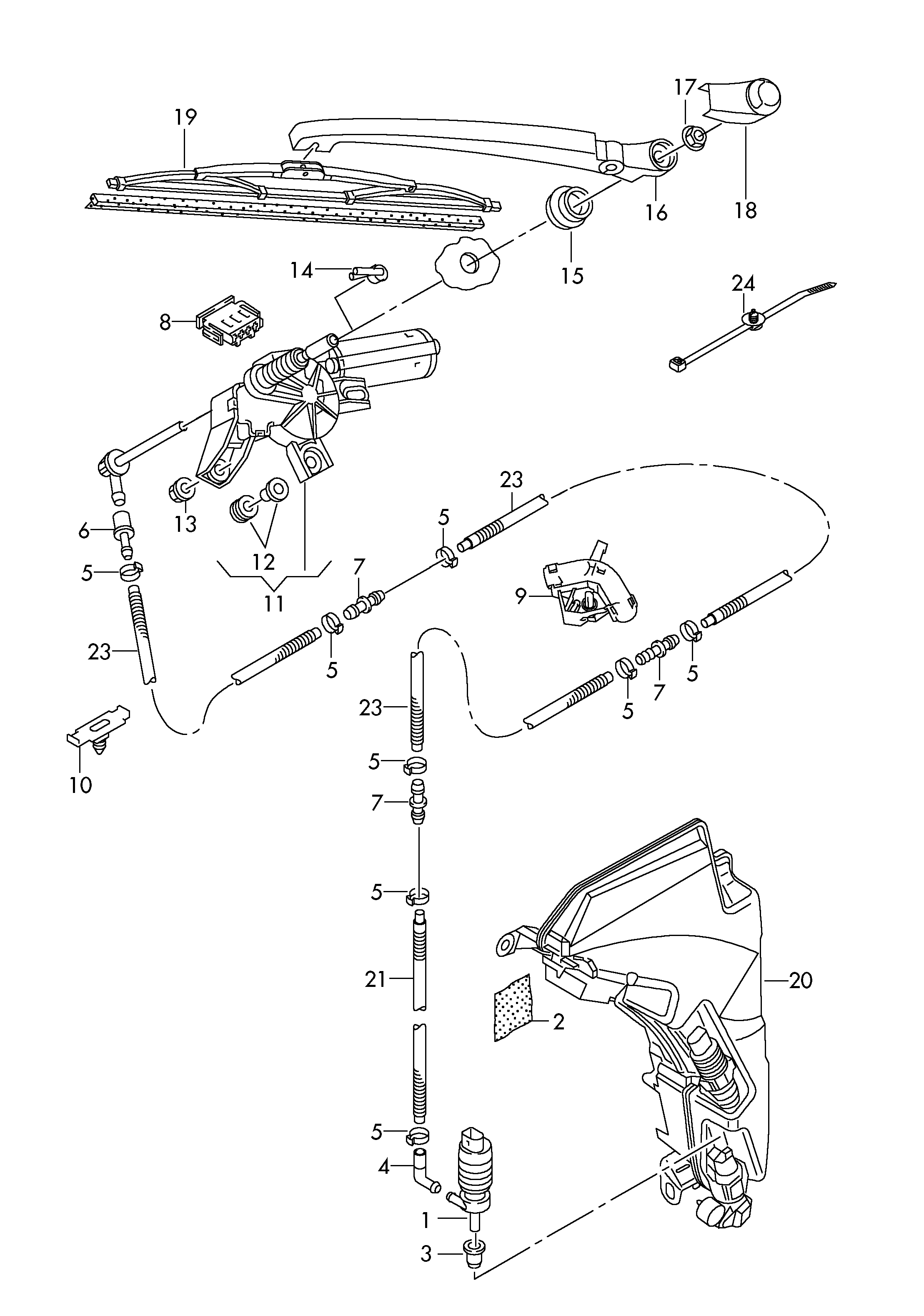 Bentley 8K9955425 - Stikla tīrītāja slotiņa autospares.lv