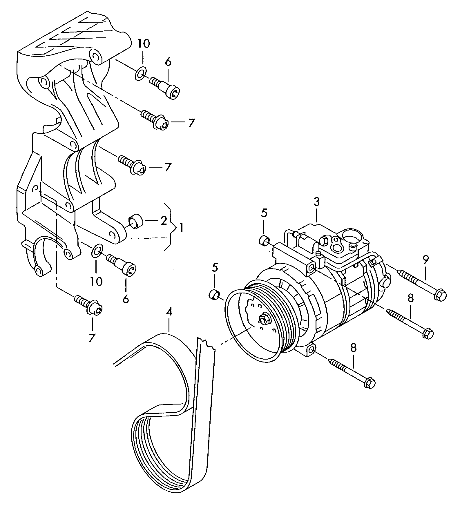 AUDI 7L6820803P - Kompresors, Gaisa kond. sistēma autospares.lv