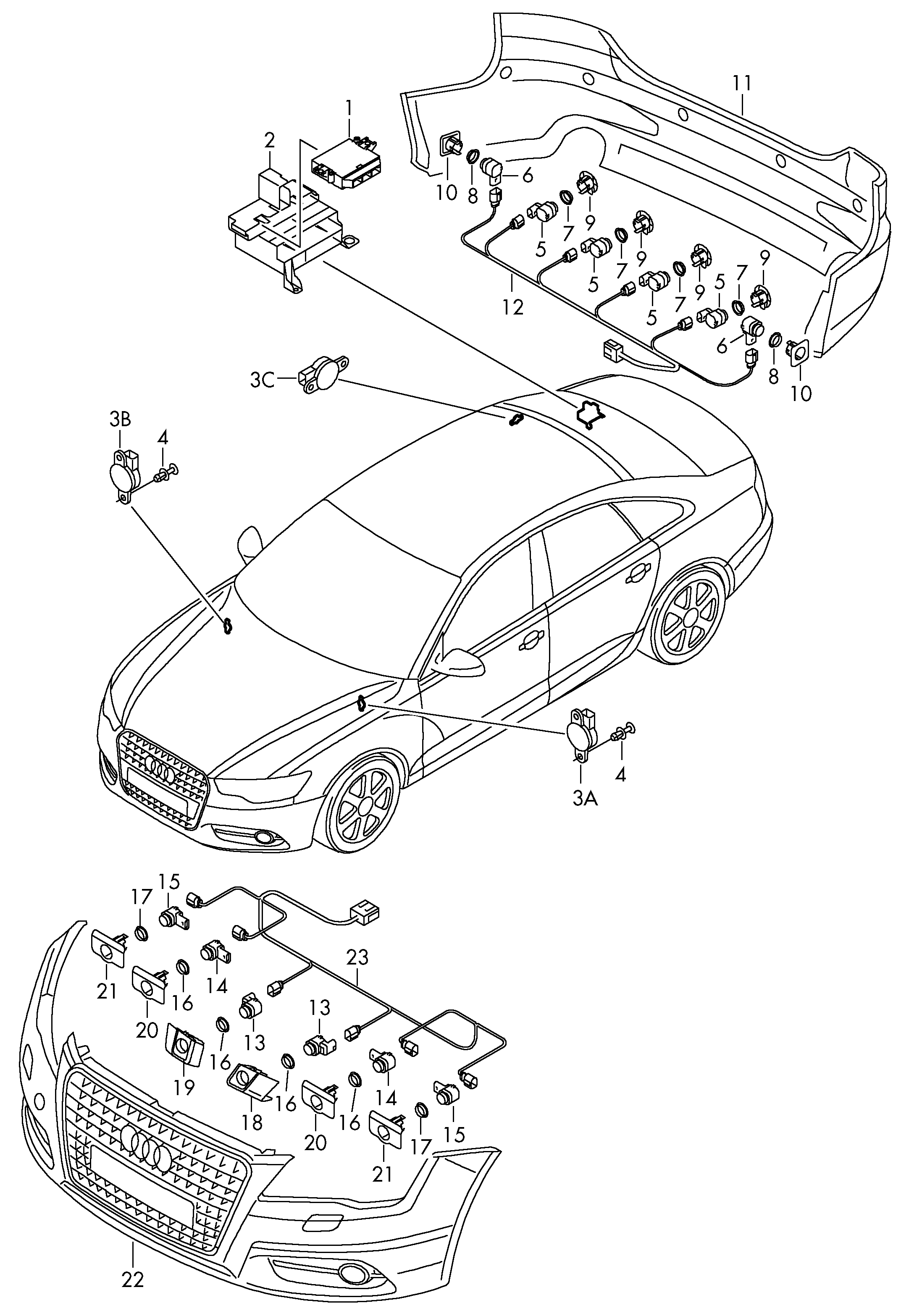 AUDI 1S0 919 275 - Датчик, система помощи при парковке www.autospares.lv