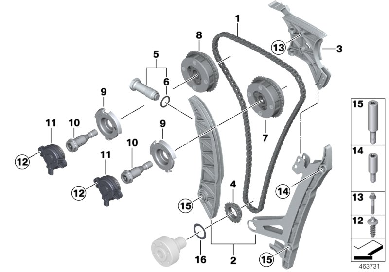 BMW 11 31 8 685 091 - Spriegotājs, Piedziņas ķēde www.autospares.lv