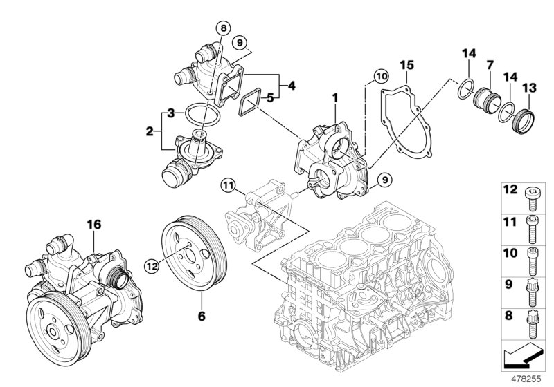 BMW 11 51 7 574 119 - Ūdenssūknis www.autospares.lv