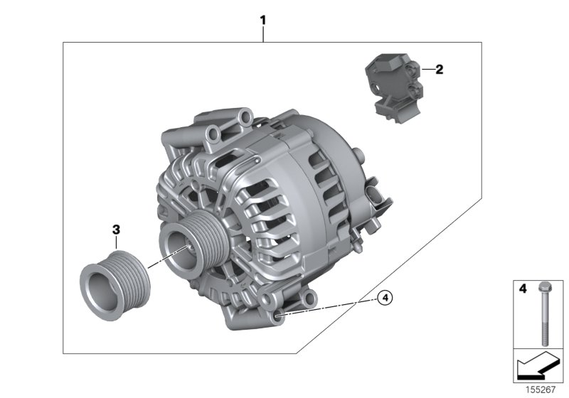 Mini 12 31 7 555 926 - Piedziņas skriemelis, Ģenerators www.autospares.lv