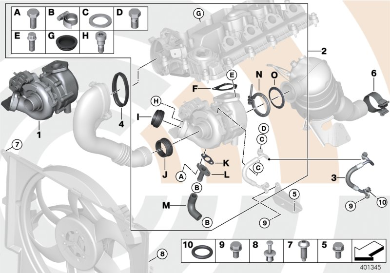 Mini 11657795499 - Картридж турбины, группа корпуса компрессора www.autospares.lv