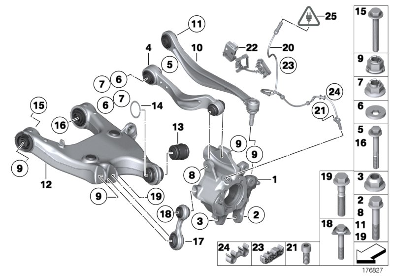 BMW 33 32 6 782 135 - Neatkarīgās balstiekārtas svira, Riteņa piekare www.autospares.lv