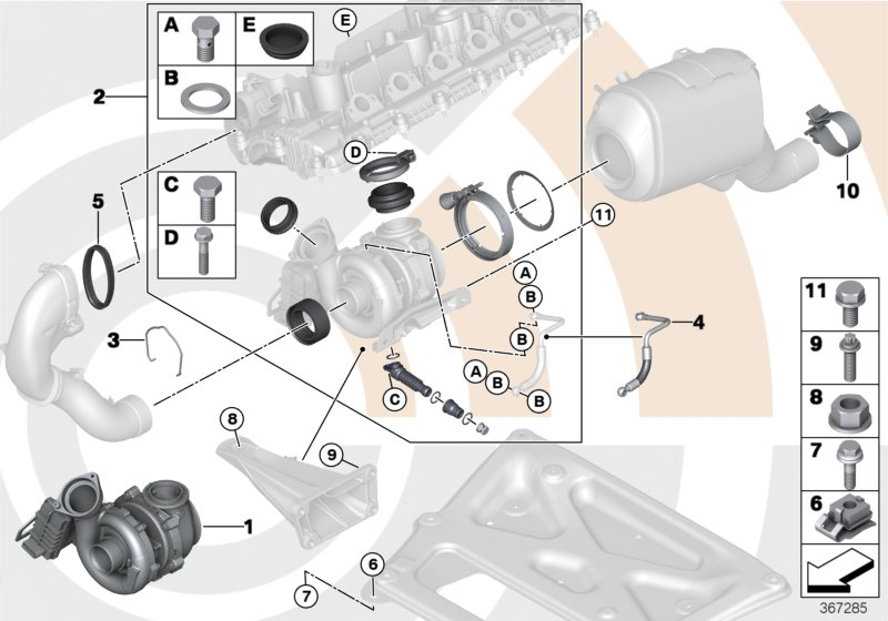 BMW 1165 7794 260 - Турбина, компрессор www.autospares.lv