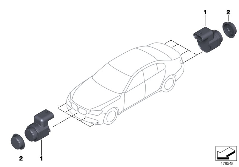 BMW 66 20 6 935 600 - Датчик, система помощи при парковке www.autospares.lv