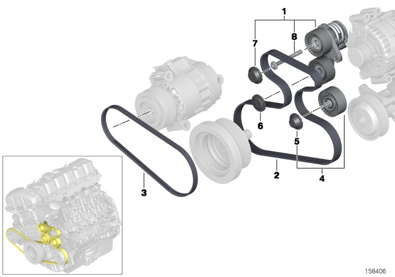 BMW 11 28 7 557 257 - Ķīļrievu siksna autospares.lv