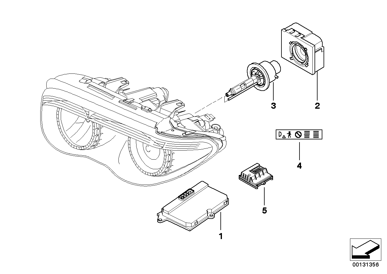 Mercedes-Benz 63126907488 - Ballast, gas discharge lamp www.autospares.lv