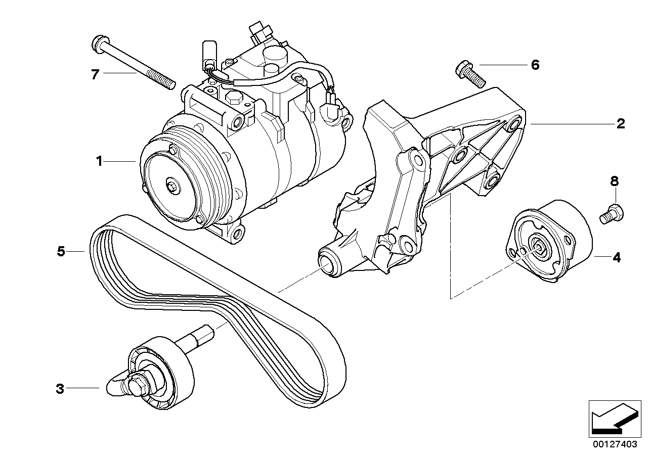 BMW 1128 7 512 762 - Поликлиновой ремень www.autospares.lv