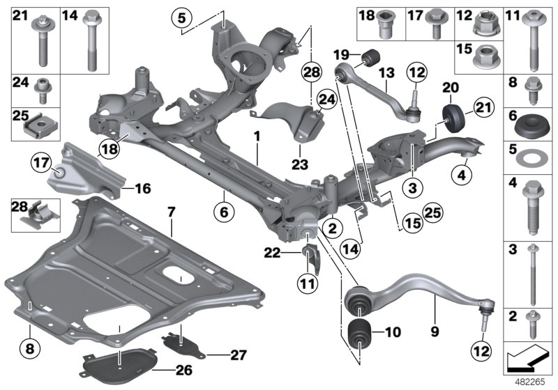 BMW 31 12 6 854 727 - Neatkarīgās balstiekārtas svira, Riteņa piekare autospares.lv