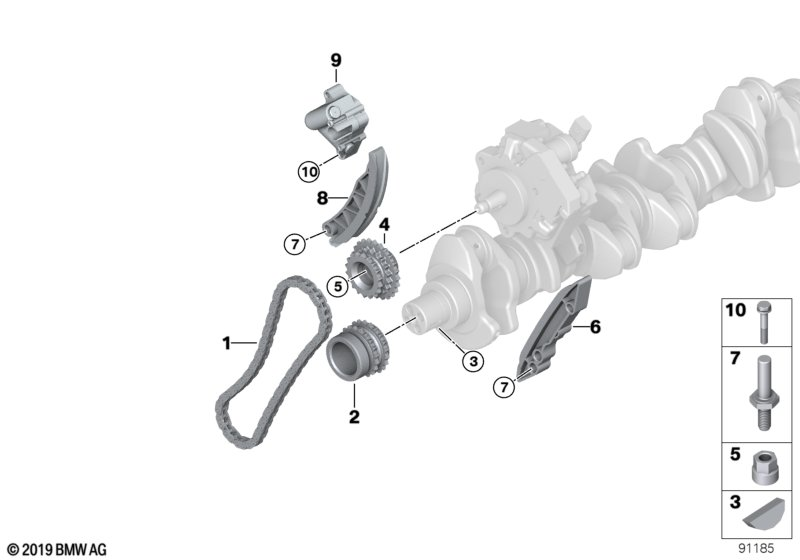 BMW 13 52 2 249 623 - Timing Chain Kit www.autospares.lv