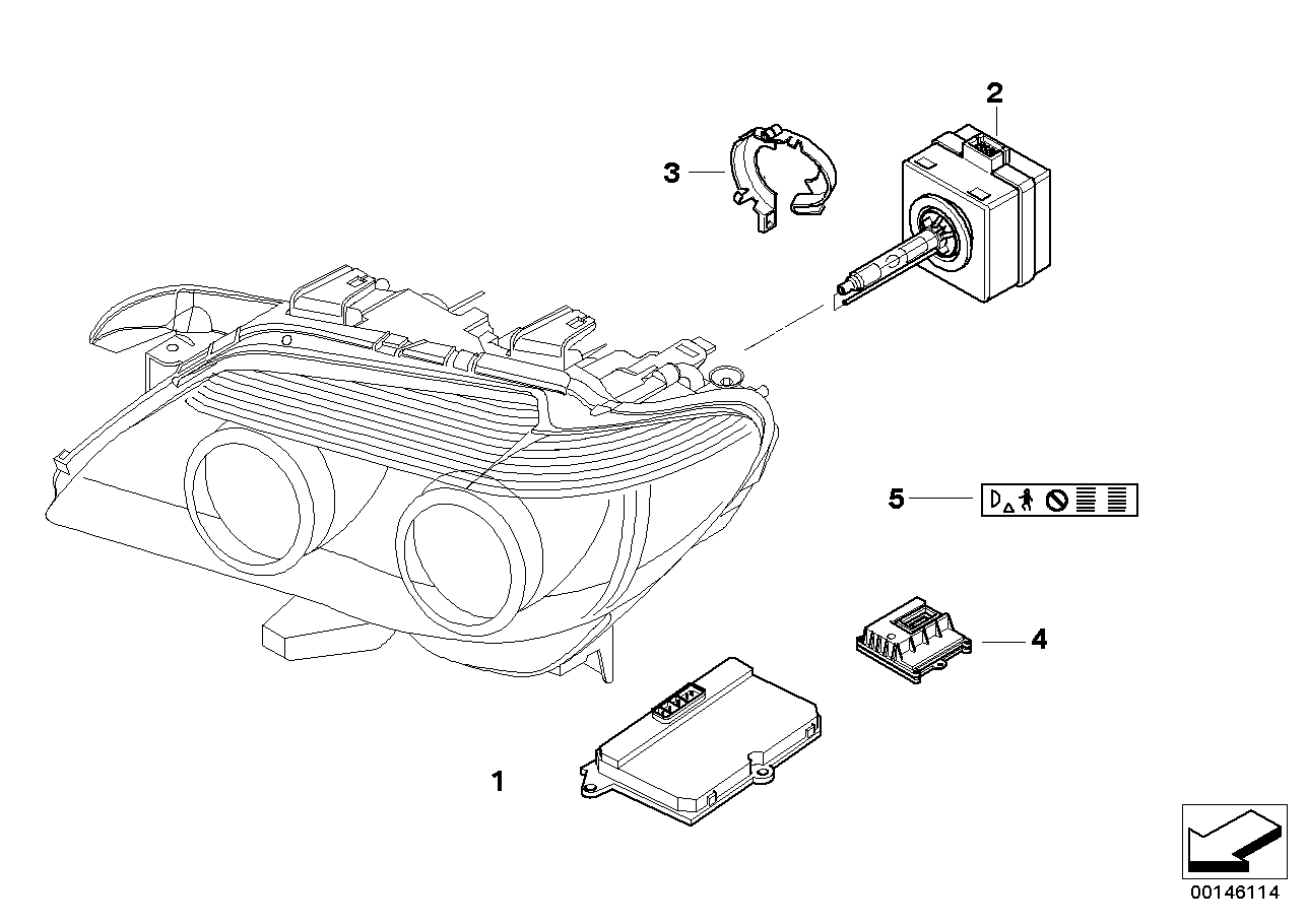 URO PARTS-CN 63126937223 - Vadības iekārta, Apgaismojums autospares.lv