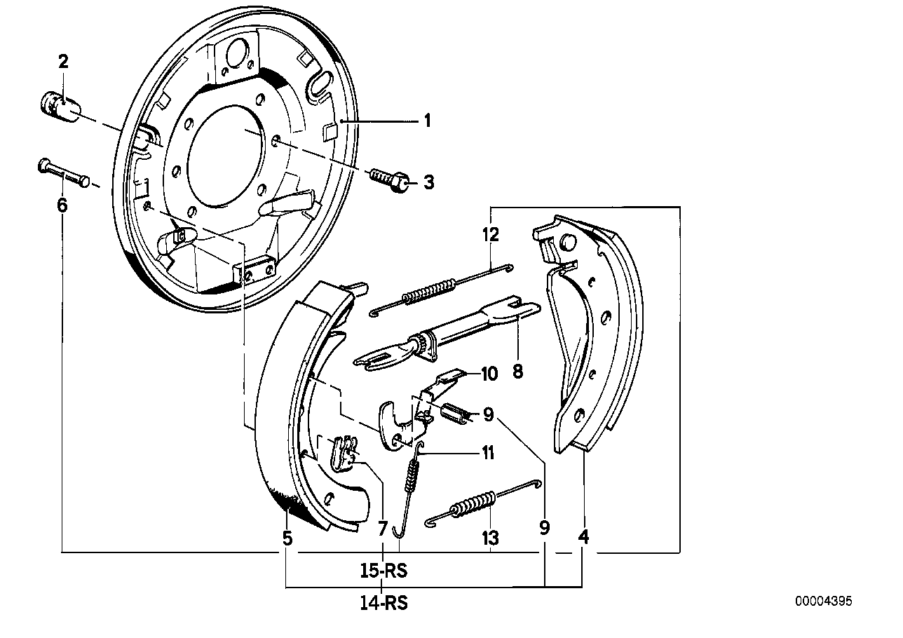 BMW 34211154924 - Bremžu loku komplekts autospares.lv