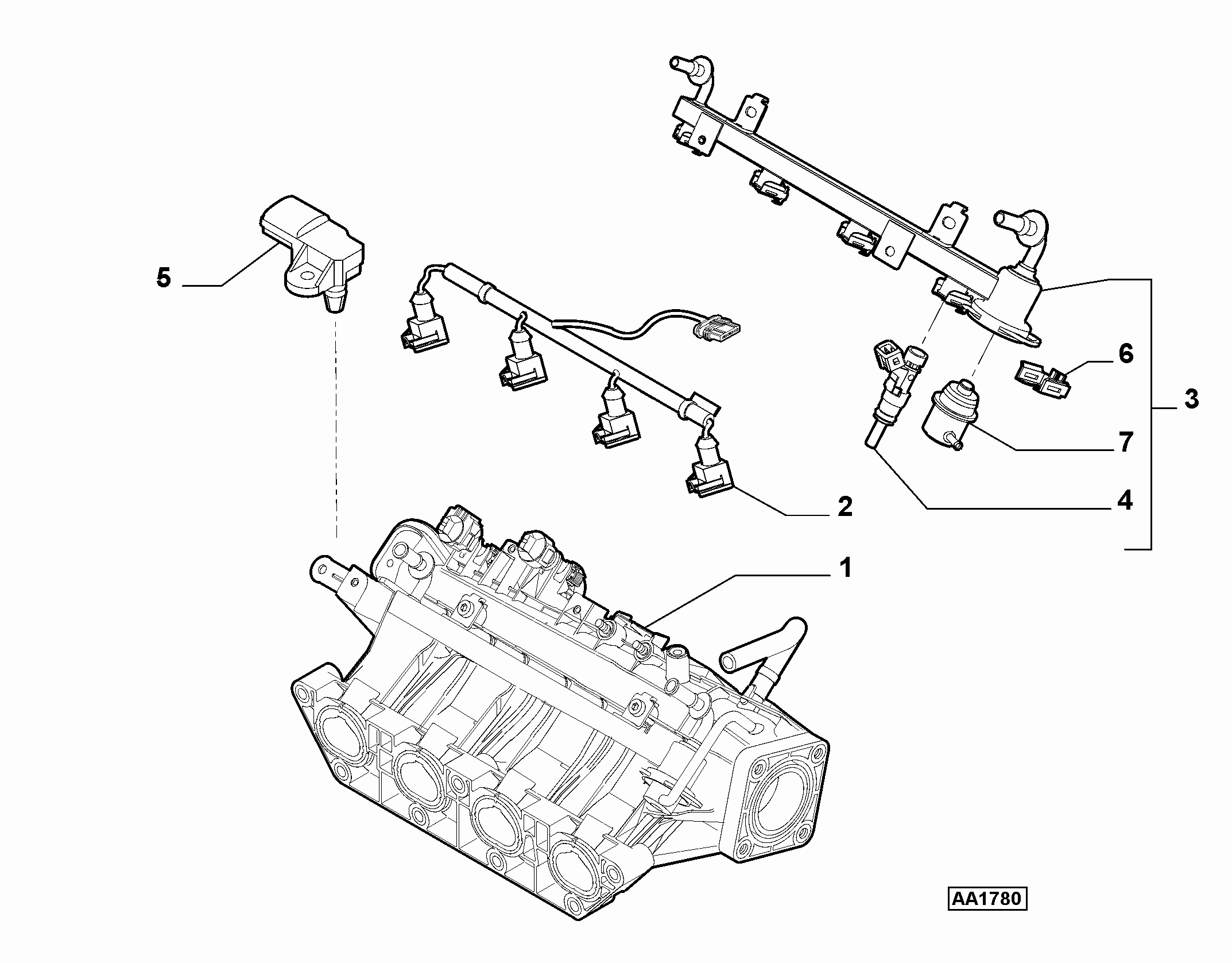 FIAT 77365541 - Degvielas spiediena regulators www.autospares.lv