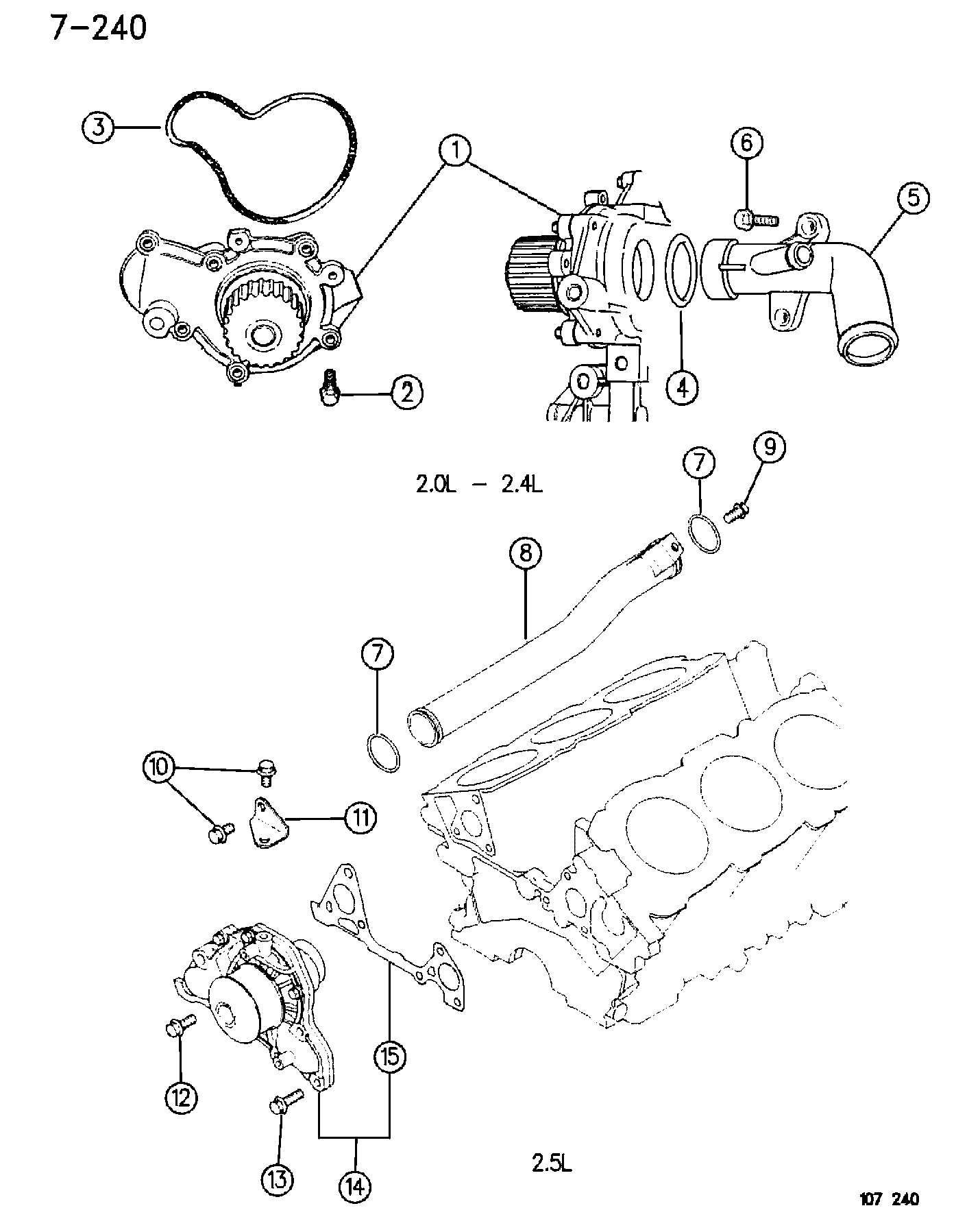 Mitsubishi MD18 8352 - Ūdenssūknis www.autospares.lv