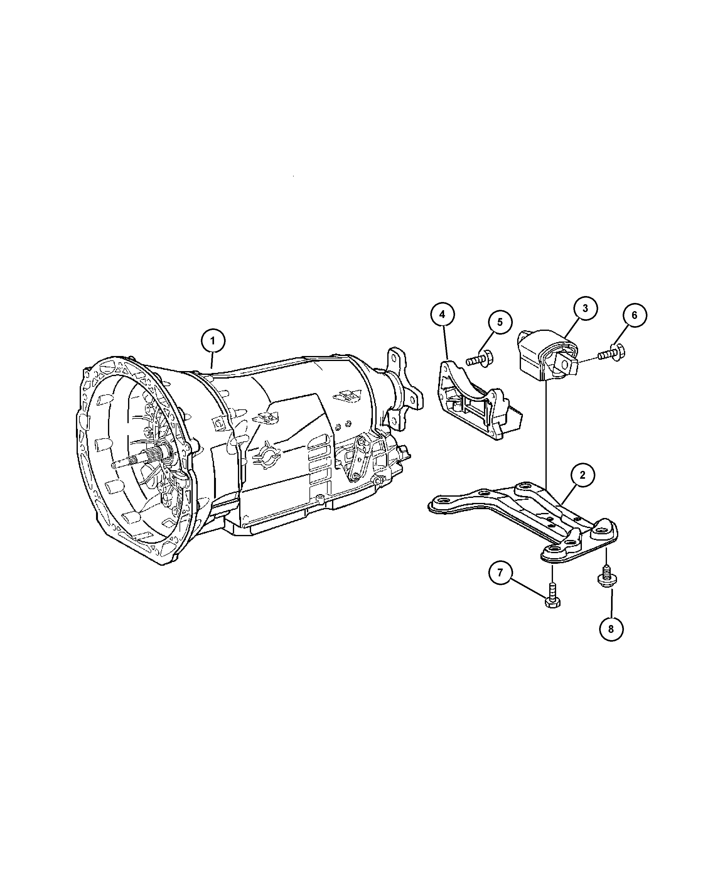 Chrysler 5101 457AA - Piekare, Pārnesumkārba autospares.lv