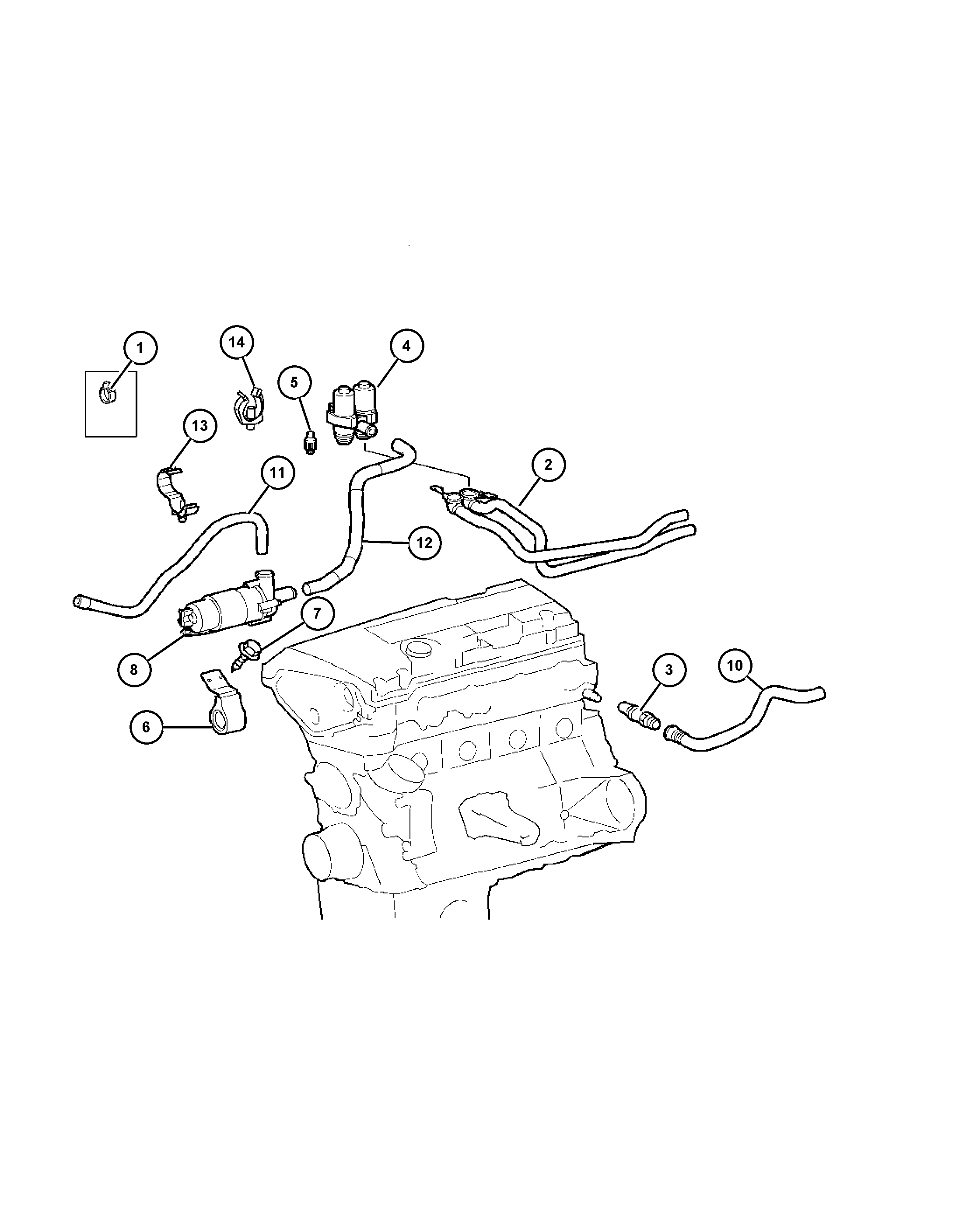 Chrysler 5098 398AA - Ūdens recirkulācijas sūknis, Autonomā apsildes sistēma autospares.lv