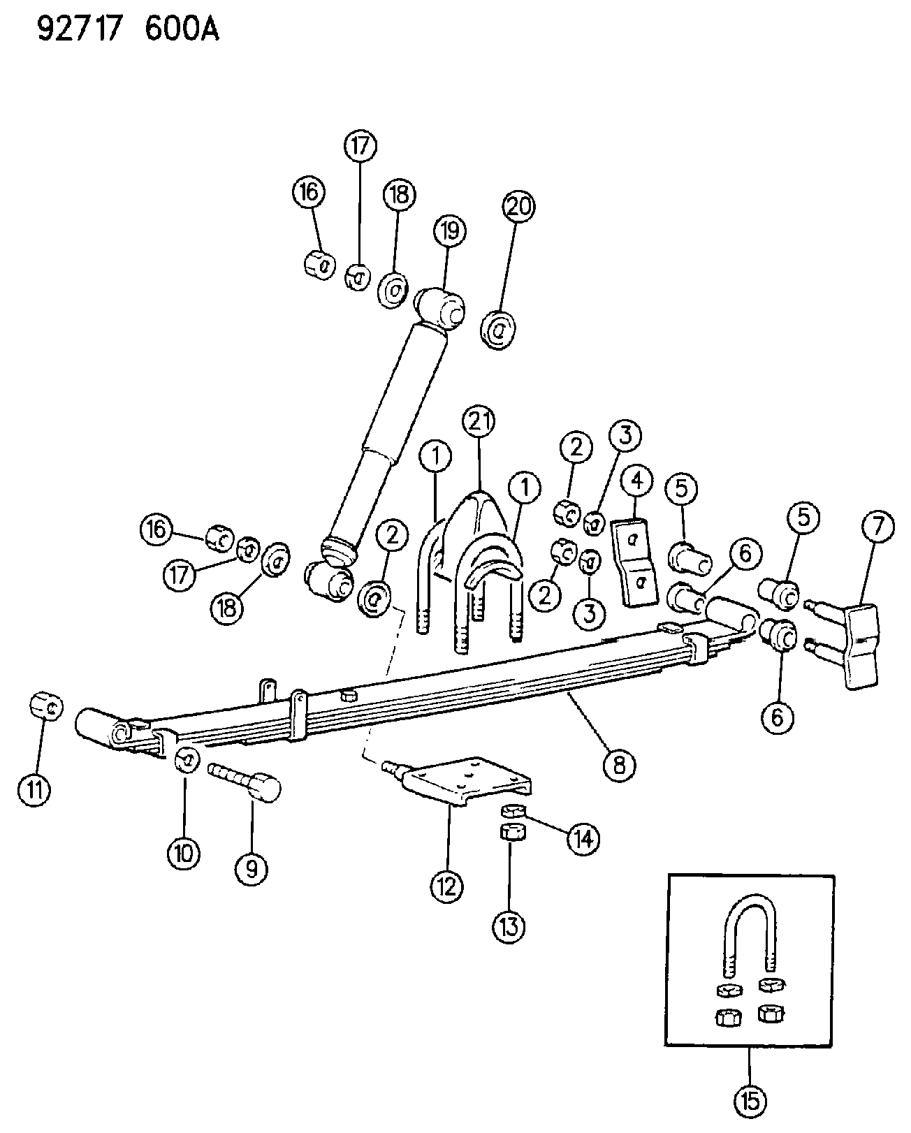 Mitsubishi MB11 1070 - Bukse, Lāgu atspere autospares.lv