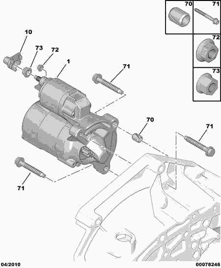 CITROËN 5802.M9 - Starteris autospares.lv