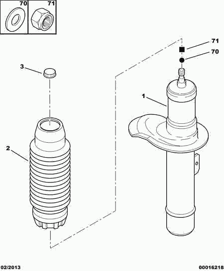 CITROËN 5202 T8 - Shock Absorber www.autospares.lv