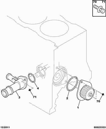 RENAULT 1201 E4 - Water Pump www.autospares.lv