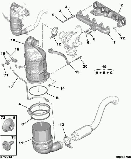 CITROËN 98 034 217 80 - Nosēdumu / Daļiņu filtrs, Izplūdes gāzu sistēma www.autospares.lv